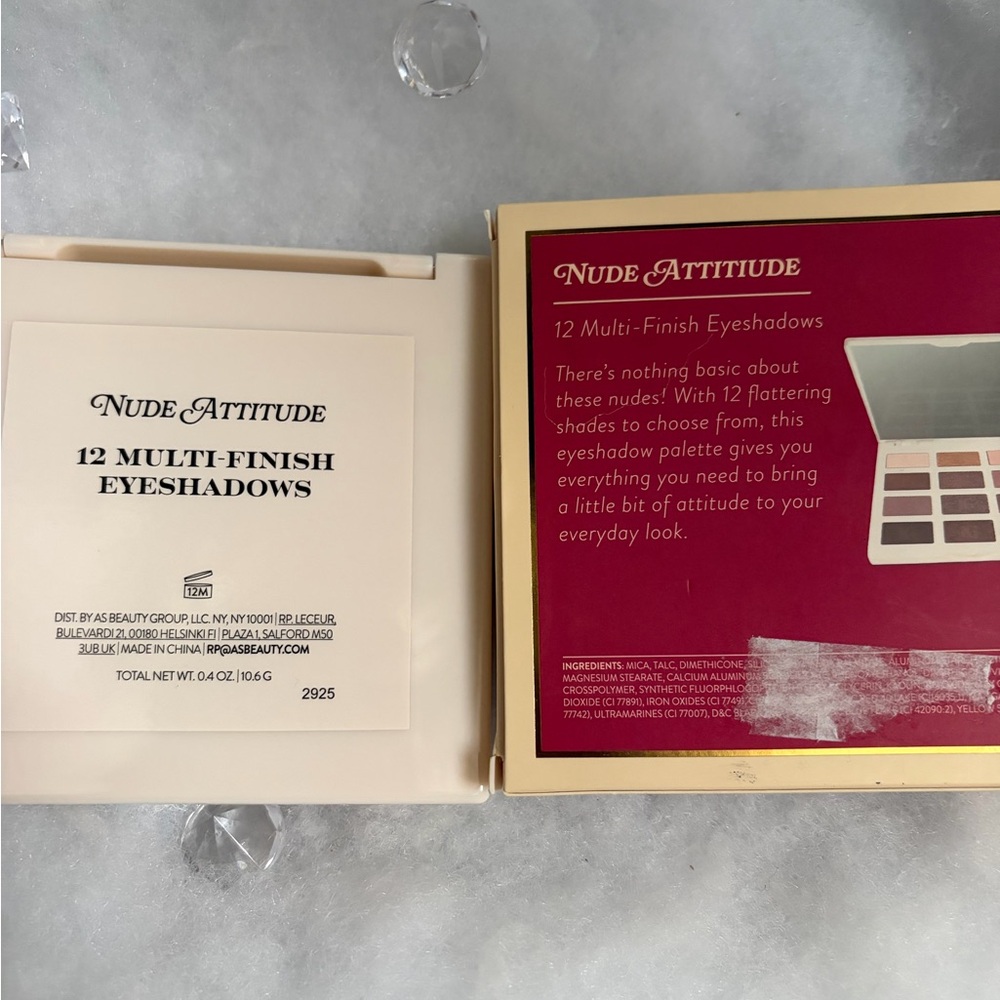 Laura Geller NUDE ATTITUDE palette 12 Multi-Finish Eye Shadows - New In Box! - Picture 3 of 3